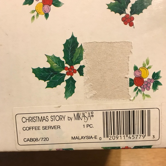 MIKASA COFFEE SERVER. CHRISTMAS STORY, collectible - Picture 3 of 6